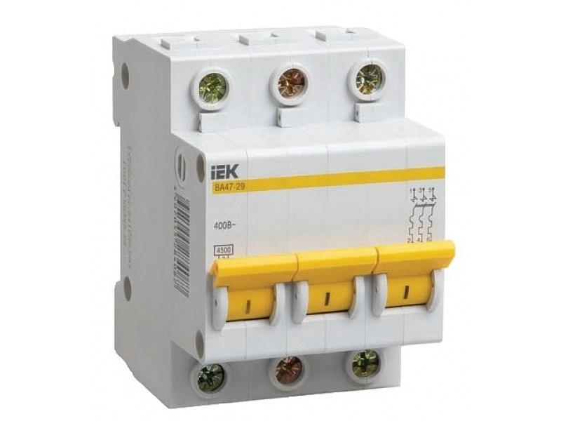Автоматы "IEK" ВА 47-29 3п. 25А