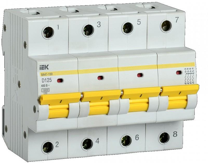 Автоматы IEK 4п ВА  47-29 40А